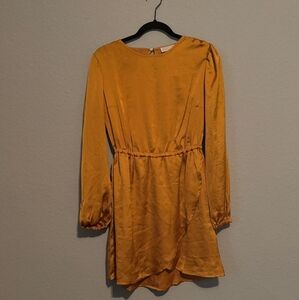 Michael‎ Kors Yellow Long Sleeve Dress
